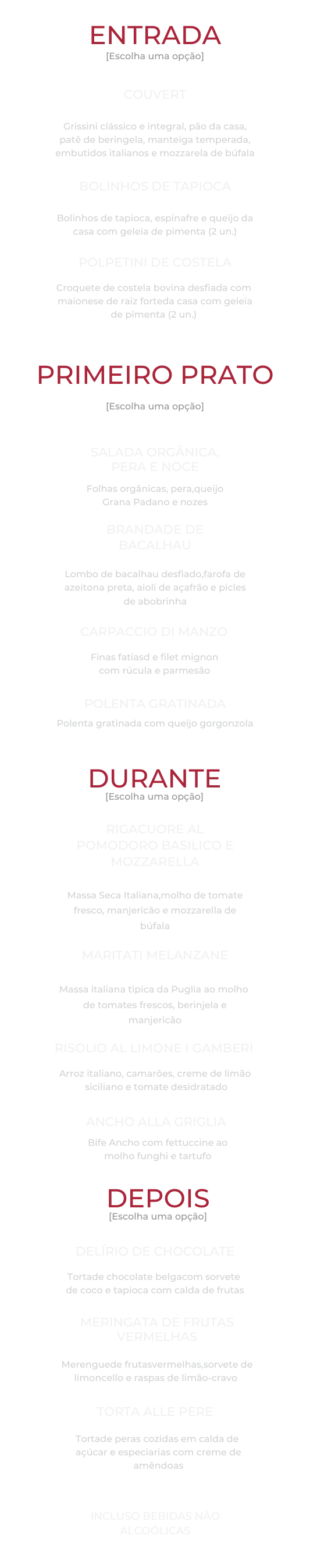 Menu Completo