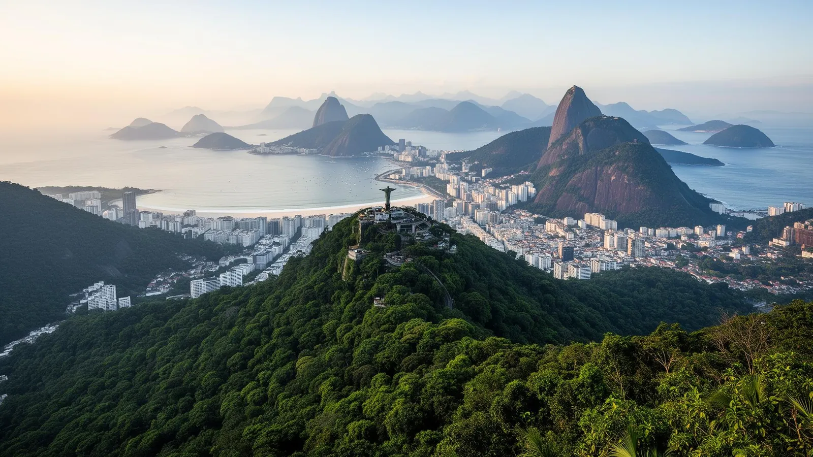 Vista do Rio de Janeiro do alto do Corcovado